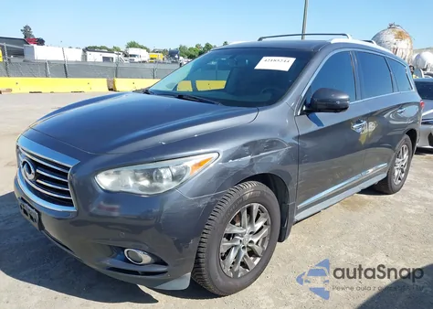 2013 Infinity Jx35 Base z USA, uszkodzony, nr VIN 5N1AL0MM3DC313827